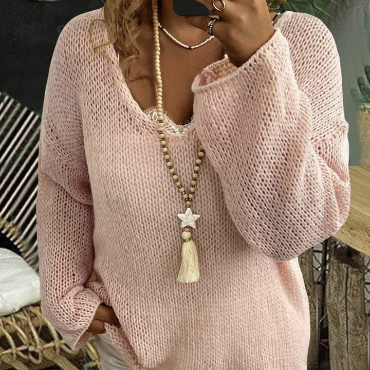Chunky knit sweater for women with a loose fit and airy sleeves Lune London