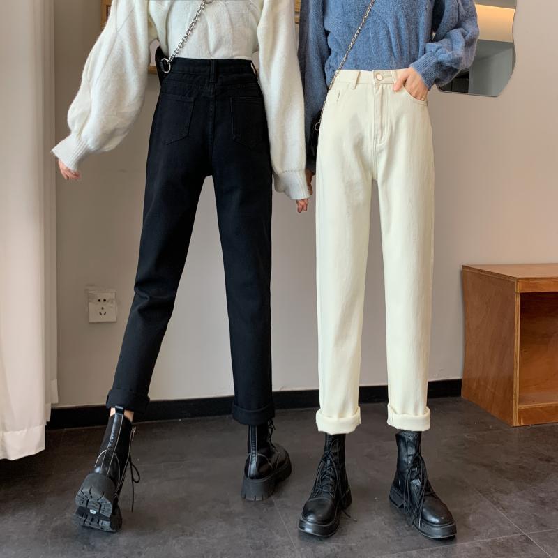 Pantalons en tissu taille haute décontractés pour femmes Chic & Stil