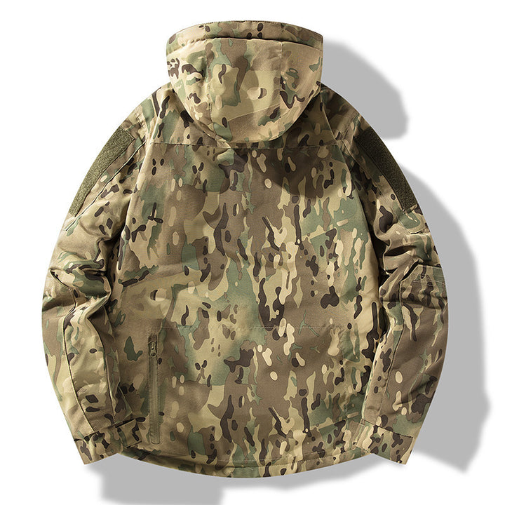 Insulated jacket for men with adjustable hood and functional pockets Lune London