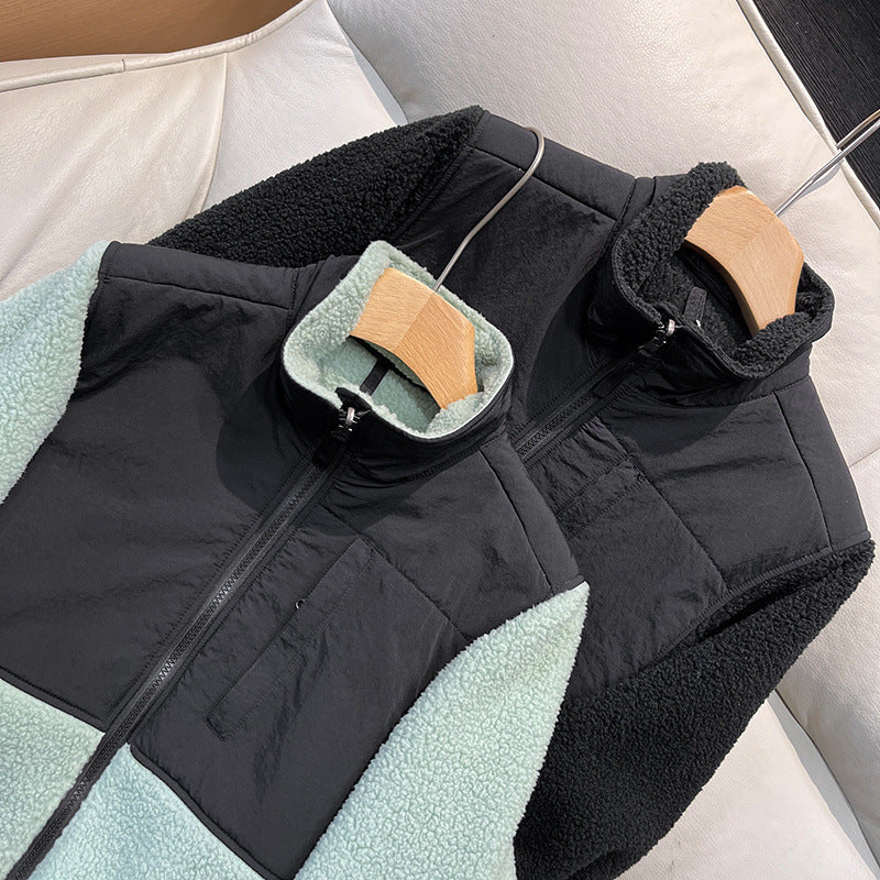 Veste en polaire pour femmes avec col haut Chic & Stil
