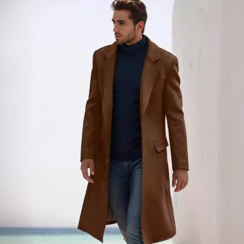 Elegant classic long coat for men Lune London