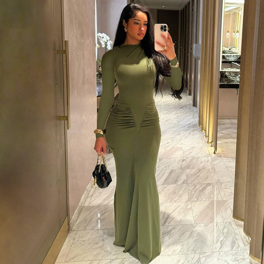 Elegant long sleeve maxi dress Lune London