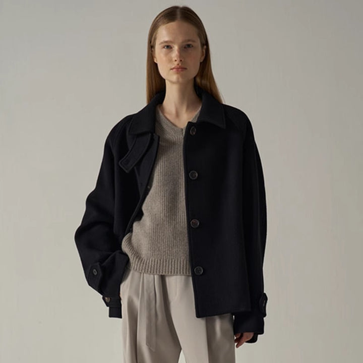 Veste en laine oversize pour femmes Chic & Stil