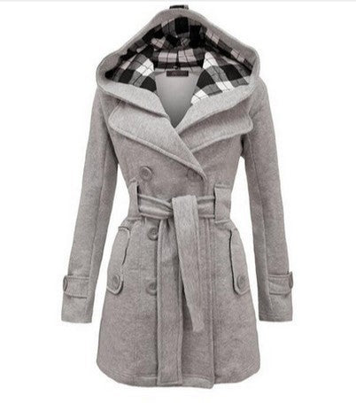 Women Elegant and Comfortable Short Transition Jacket with Hood Lune London