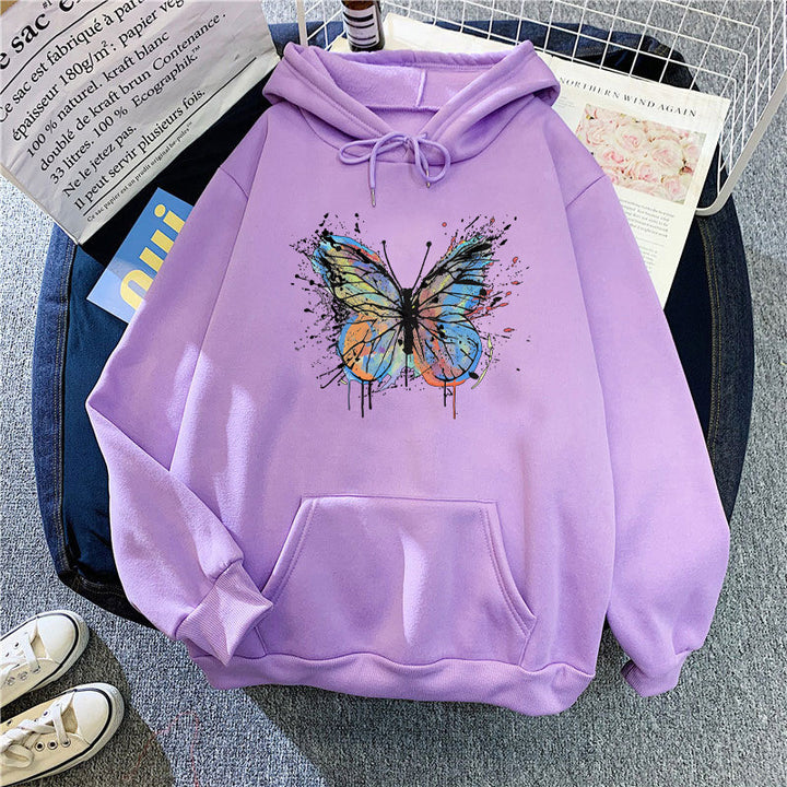Women's hoodie with appealing butterfly design Chic & Stil