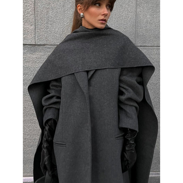 Ladies Coat Capes Elegant in High Quality Wool Blend Lune London