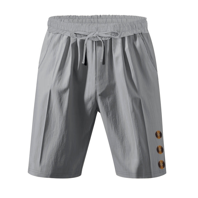Leisure shorts for men with elastic waistband and practical side pockets Lune London