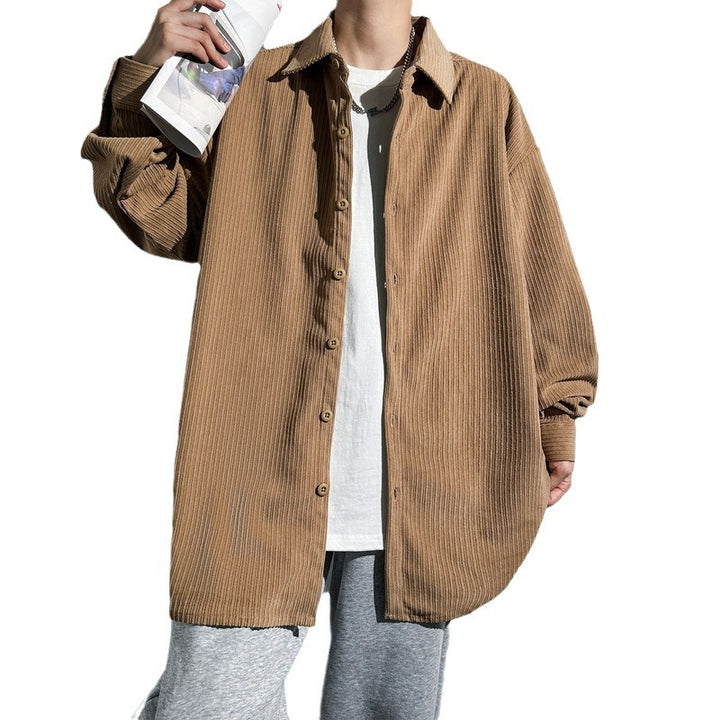 Ladies Oversized Shirt in Chic Cord and Style