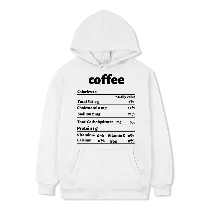 Women's hoodie with creative nutritional design Lune London