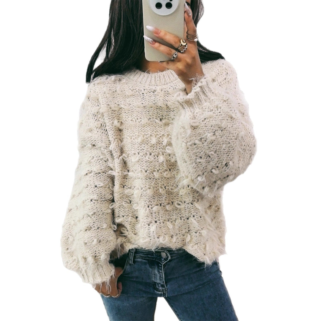 Lune London | Women casual oversized sweater made of textured material with unique design