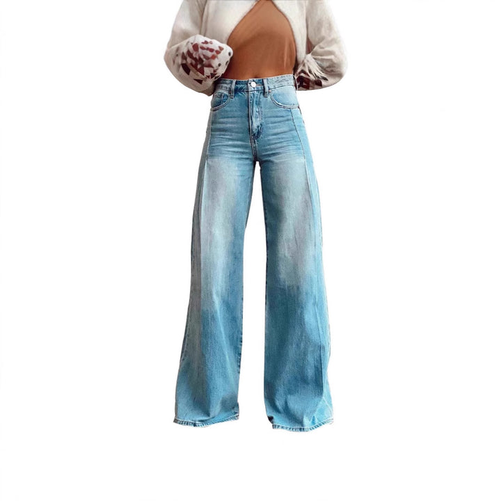 Women Loose High-Waist Jeans in Urban Style Lune London