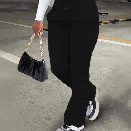Women's comfortable leisure pants with high waistband Chic & Stil