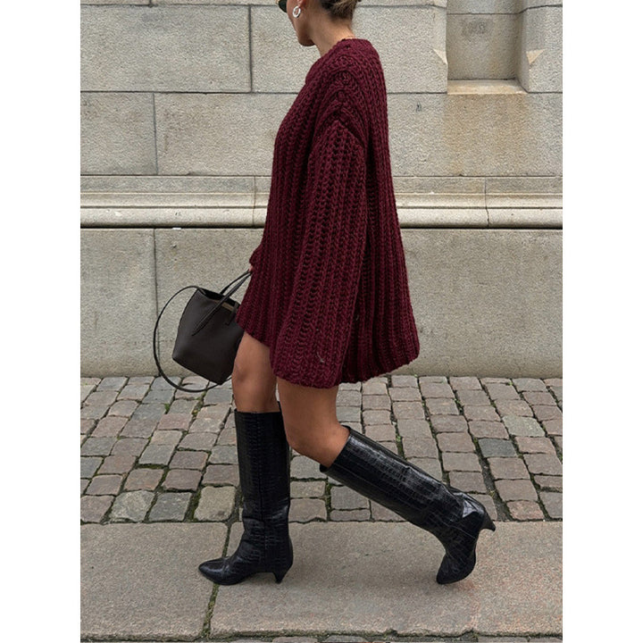 Ladies Oversized Chic Knit Sweater and Knit