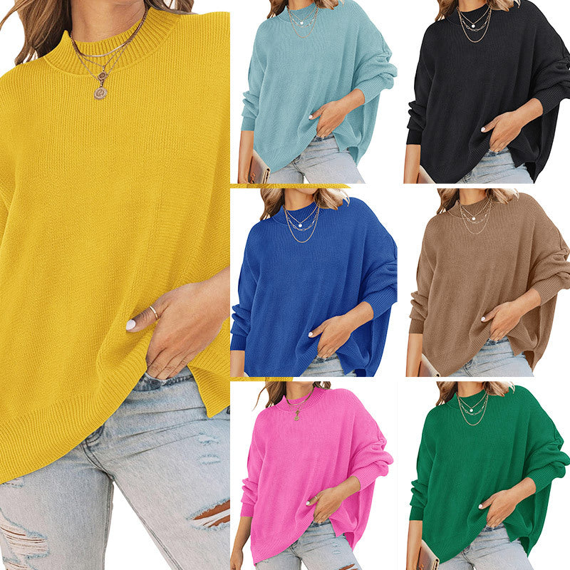 Sweater décontracté pour femmes avec coupe oversize et motif côtelé Chic & Stil