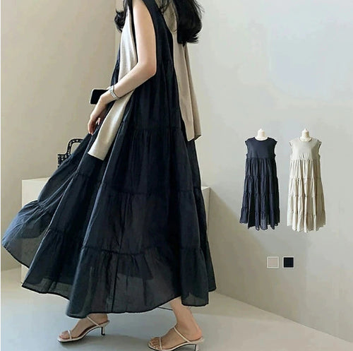 Lune London women's tiered maxi dress