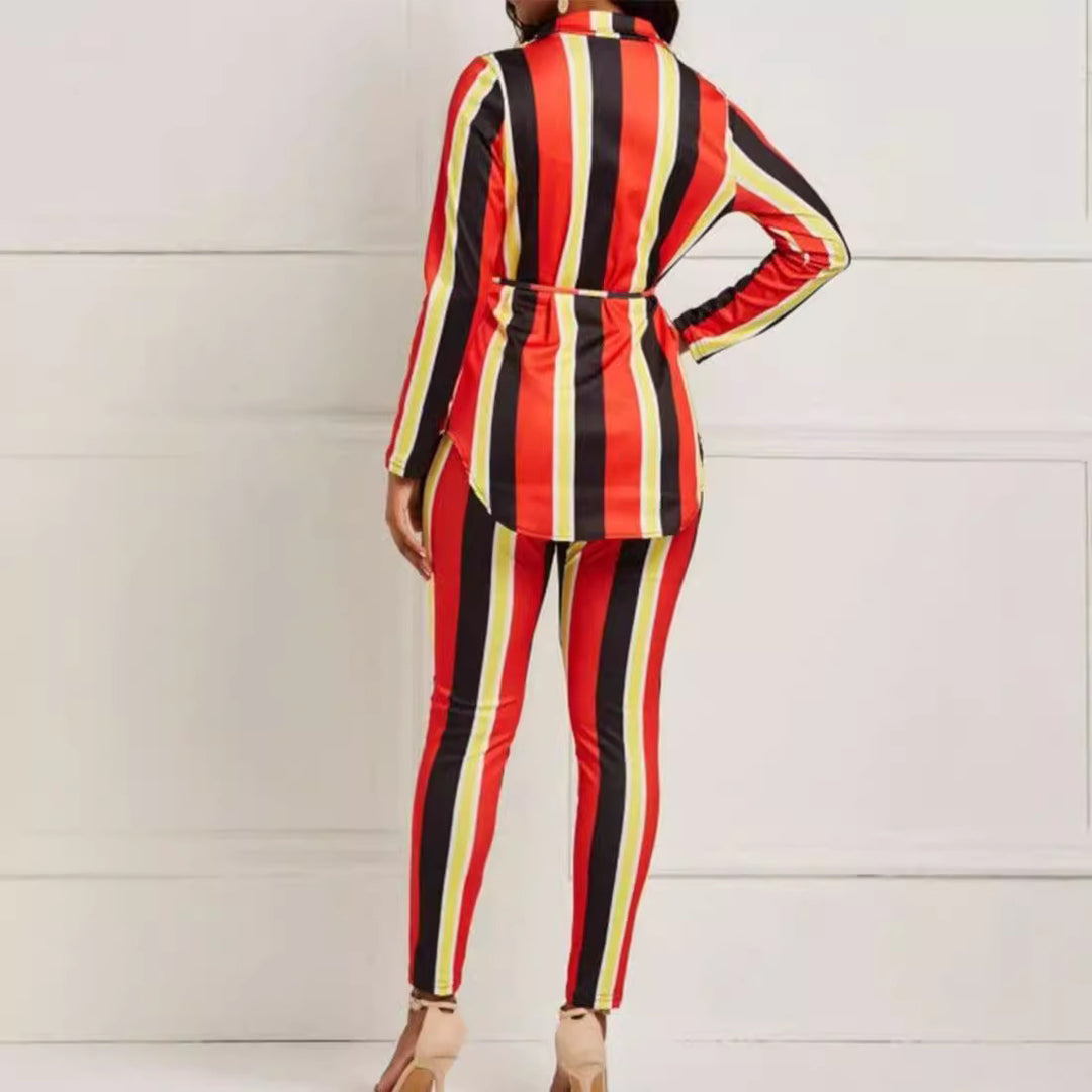 Ladies Mixed and fitted chic lounge suit