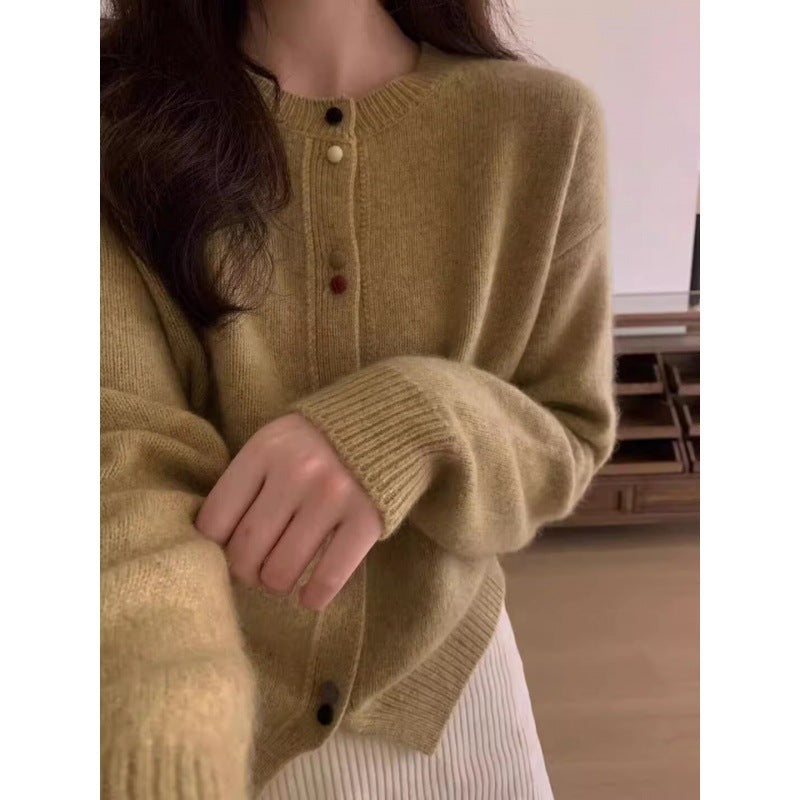 Women's Button-Down Knit Sweater Chic & Stil