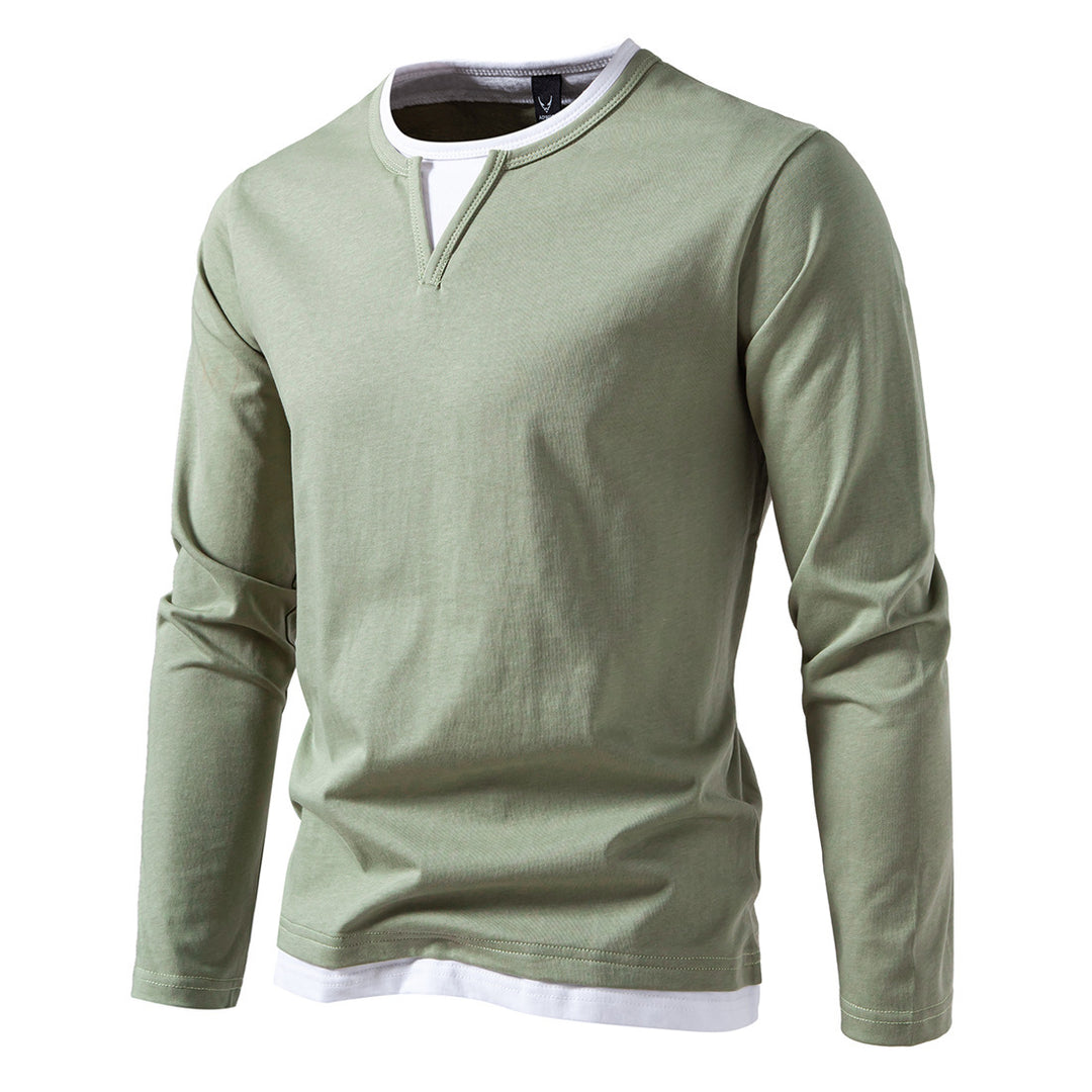 Long sleeve shirt for men with innovative collar Lune London