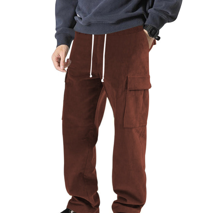 Casual cargo pants for men with elastic waist and practical pockets Lune London