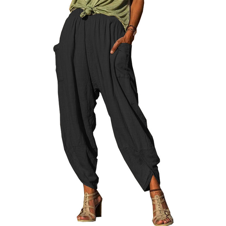 Women Casual Cut Harem Pants Lune London