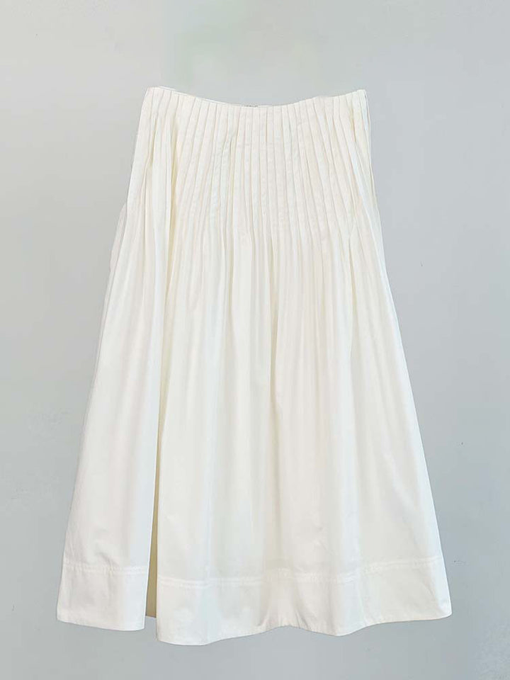 Jupe midi élégante pour femmes avec détails plissés Chic & Stil