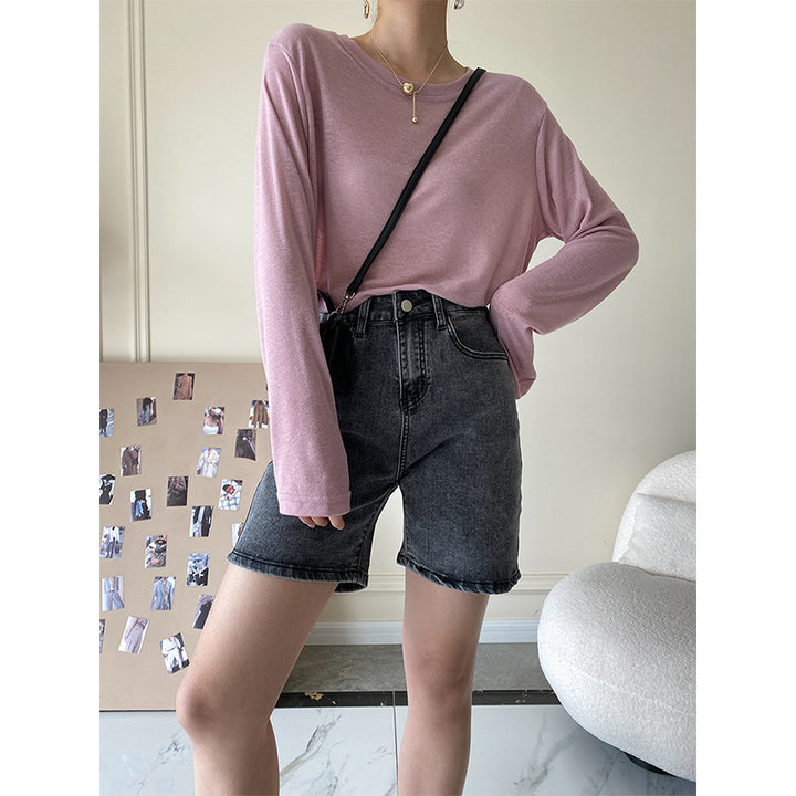 Women's Comfortable Denim Shorts with High Waist Chic & Stil