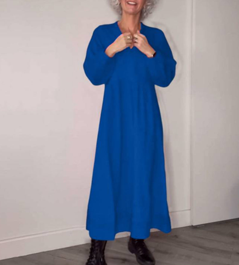 Elegant maxi dresses for women with a loose fit and long sleeves Lune London