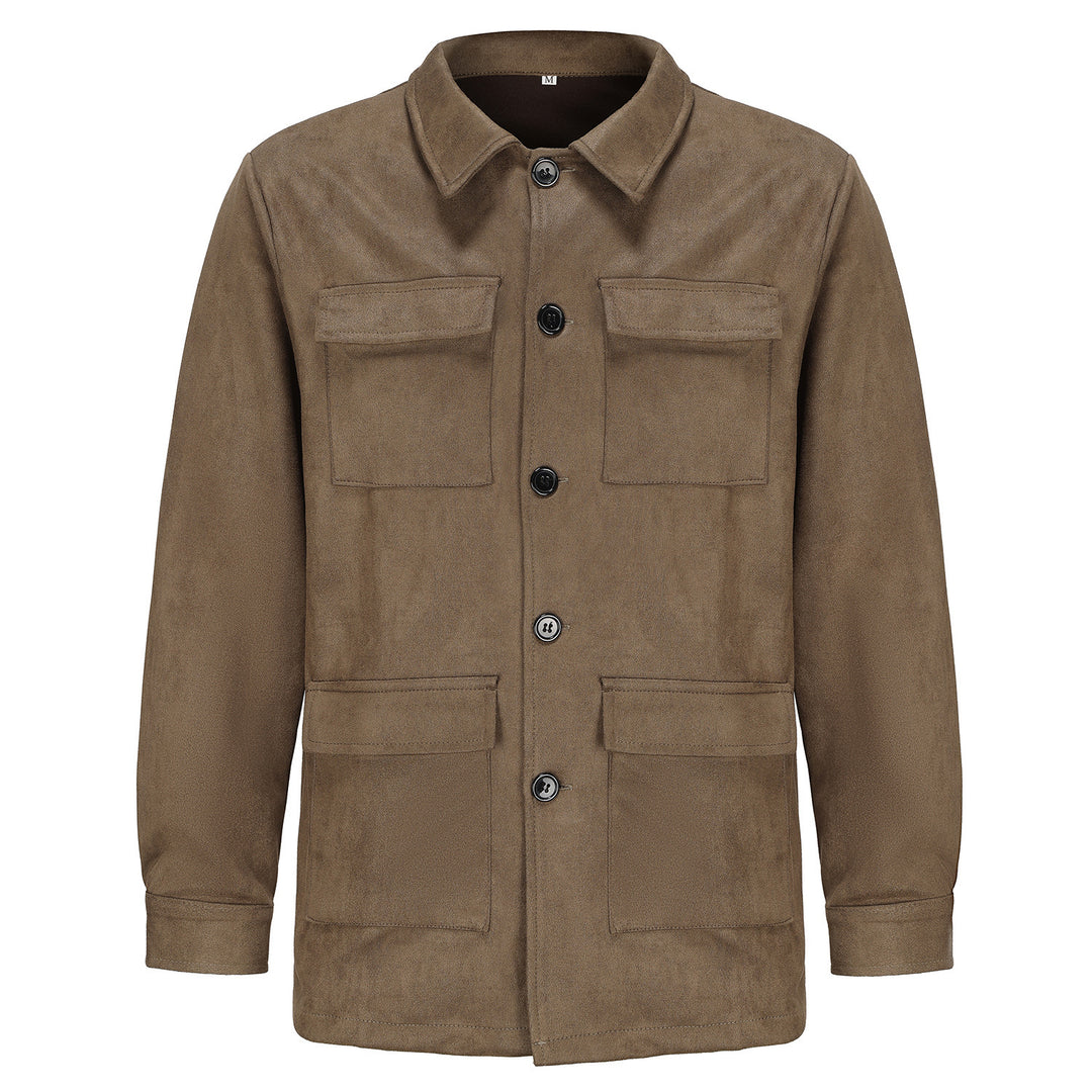 Utility jacket for women with large patch pockets and button placket Lune London