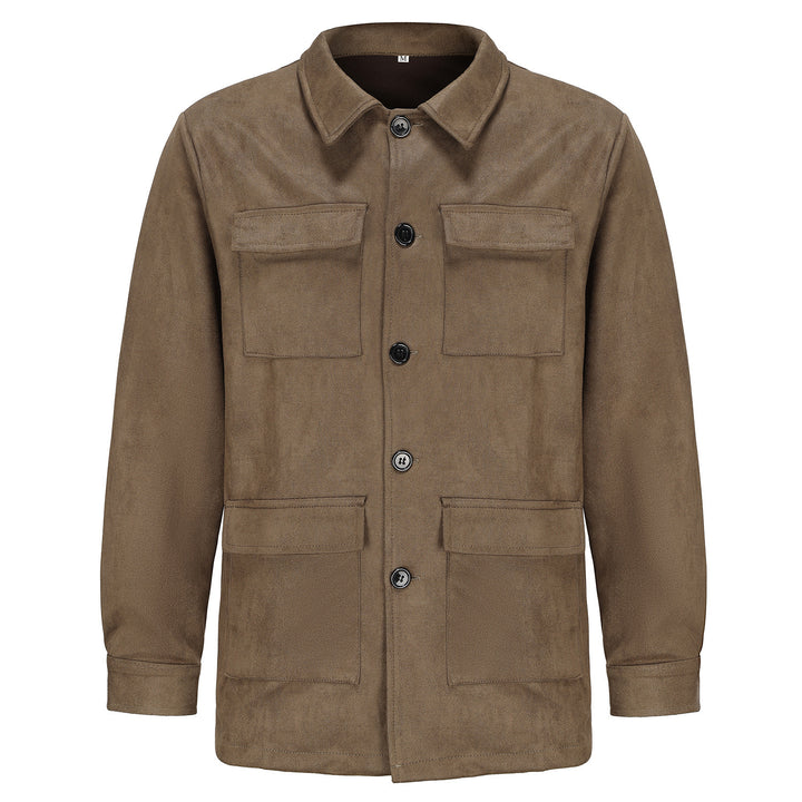 Utility jacket for women with large patch pockets and button placket Lune London