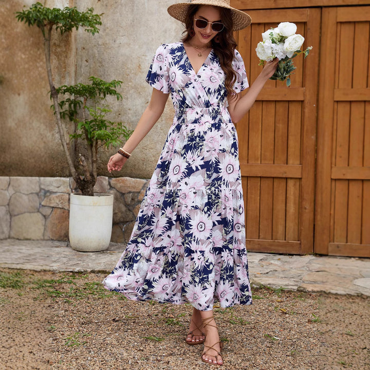 Chic and Stylish Floral Wrap Maxi Dresses for Women