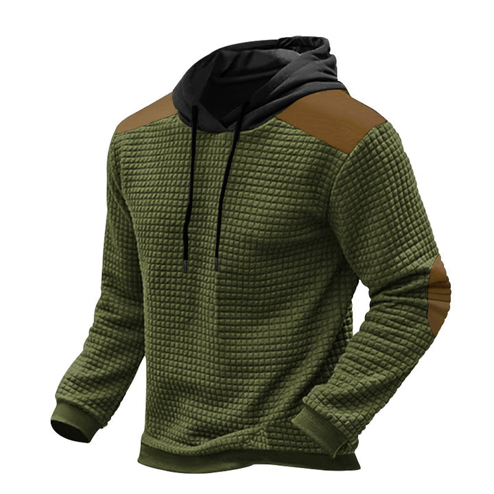 Men's comfortable hoodie with wavy design and contrasting sleeves Lune London