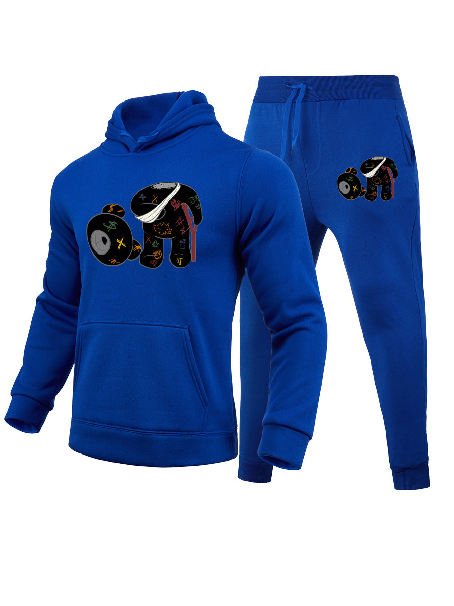 Lune London women's sweatshirt and leisure pants set with creative print design