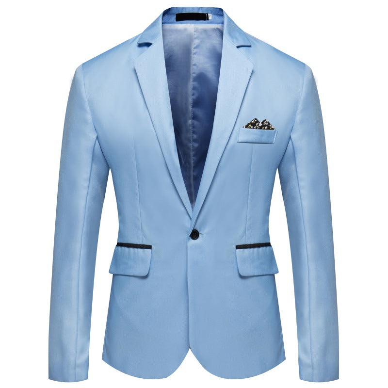 Men's Blazer Elegant with Matte Satin Surface and Chic and Stylish Button Details