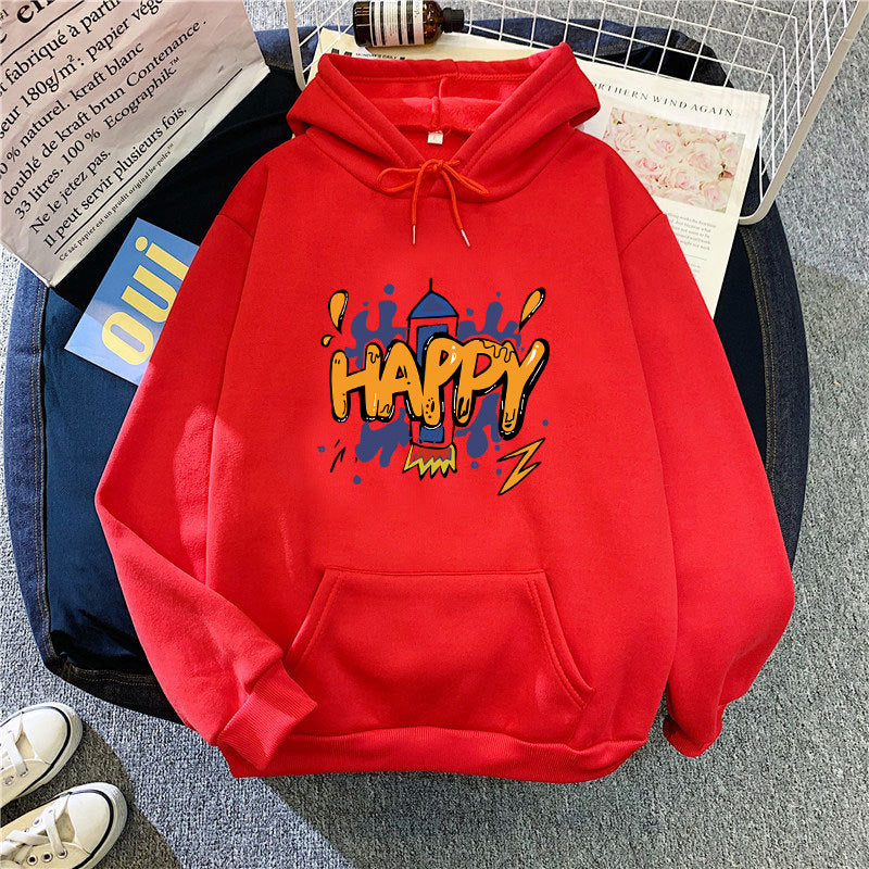 Women’s hooded sweatshirt with cheerful graphic design Chic & Stil