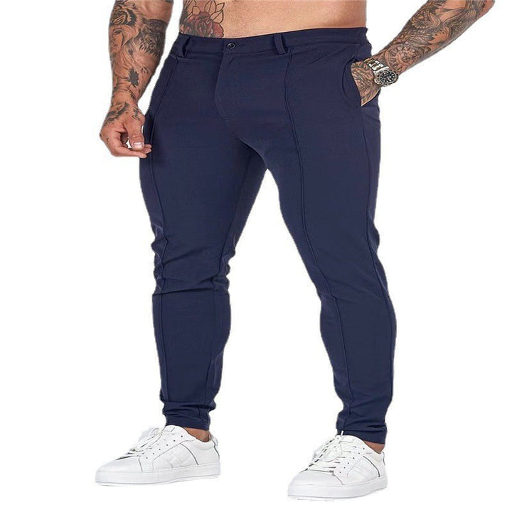 Slim-fit jogger pants for men, fashionable with an elastic waistband and side pockets Lune London