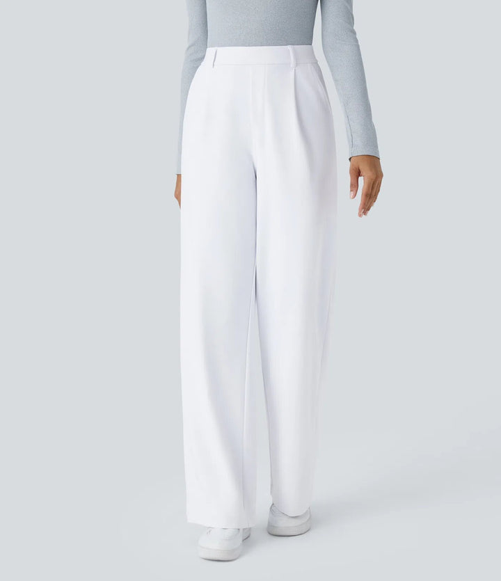 Pantalons palazzo amples pour les femmes avec des plis élégants Chic & Stil