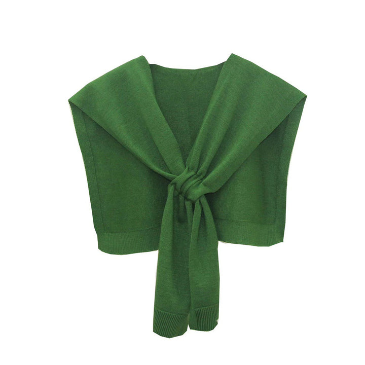 Trendy knitted scarf for women with bow detail Lune London