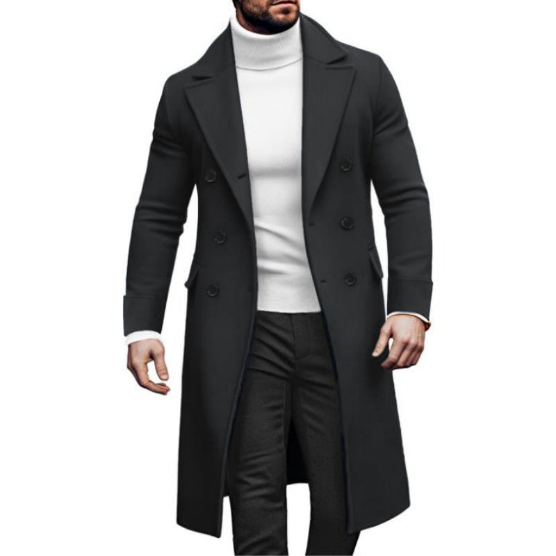 Elegant double-breasted coat for men with modern cut Lune London