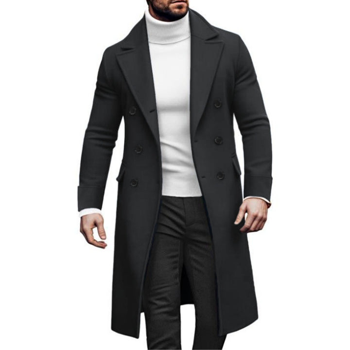 Elegant double-breasted coat for men with modern cut Lune London