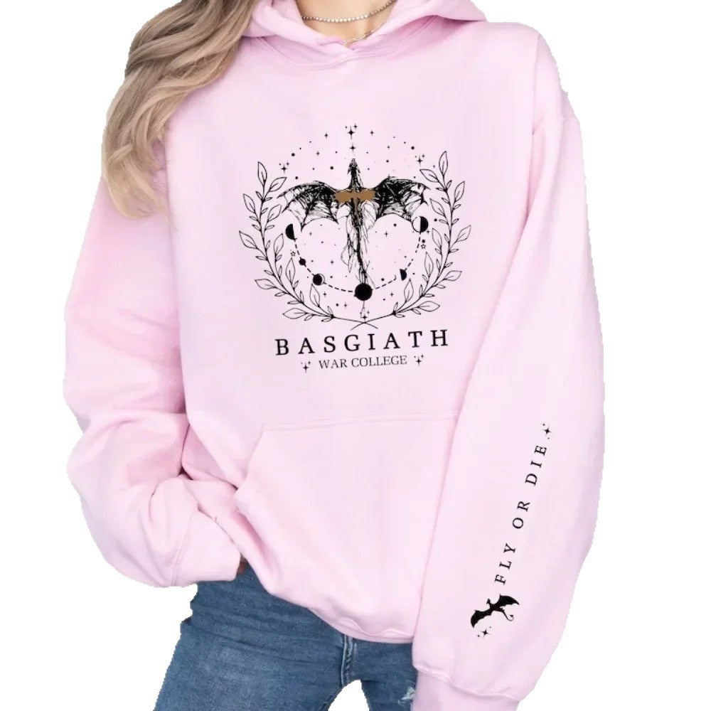Women's hooded sweatshirt with impressive fantasy design Lune London