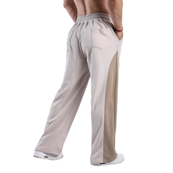 Men's sporty leisure pants with side ventilation openings and elastic waist Lune London