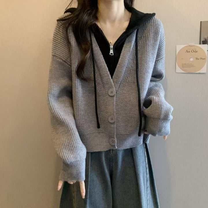 Veste enveloppante élégante pour femmes avec capuche Chic & Stil