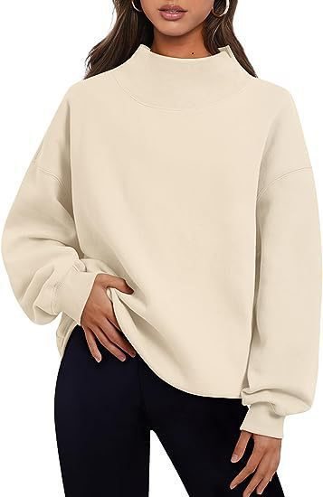 Oversized sweatshirt for women with closed collar and casual fit Lune London