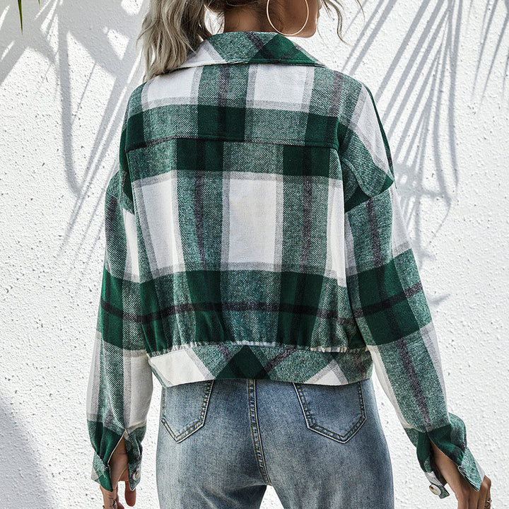 Lune London Plaid Casual Flannel Jacket for Women