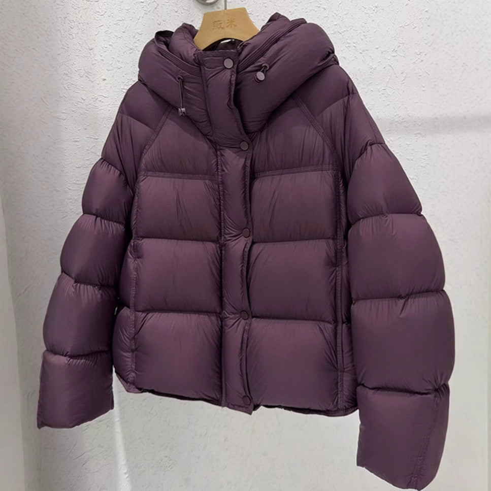 Women's down jacket with hood Lune London