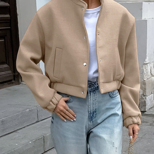 Casual oversized bomber jacket for women in soft fabric Lune London