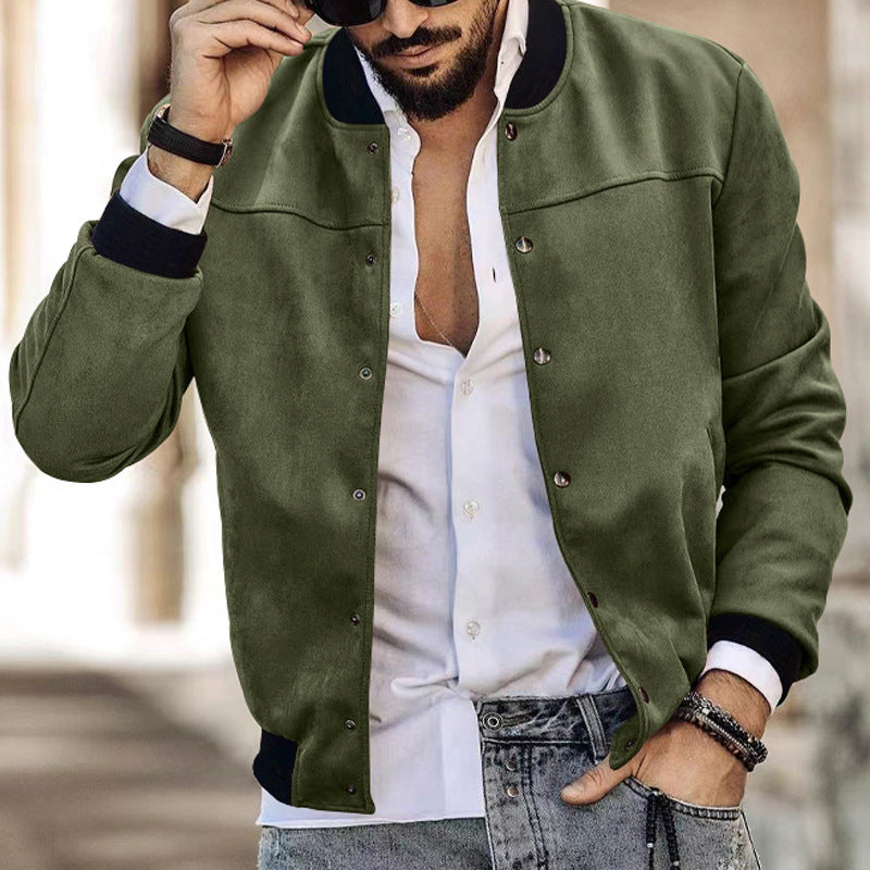 Casual bomber jacket for men with zipper and practical side pockets Lune London