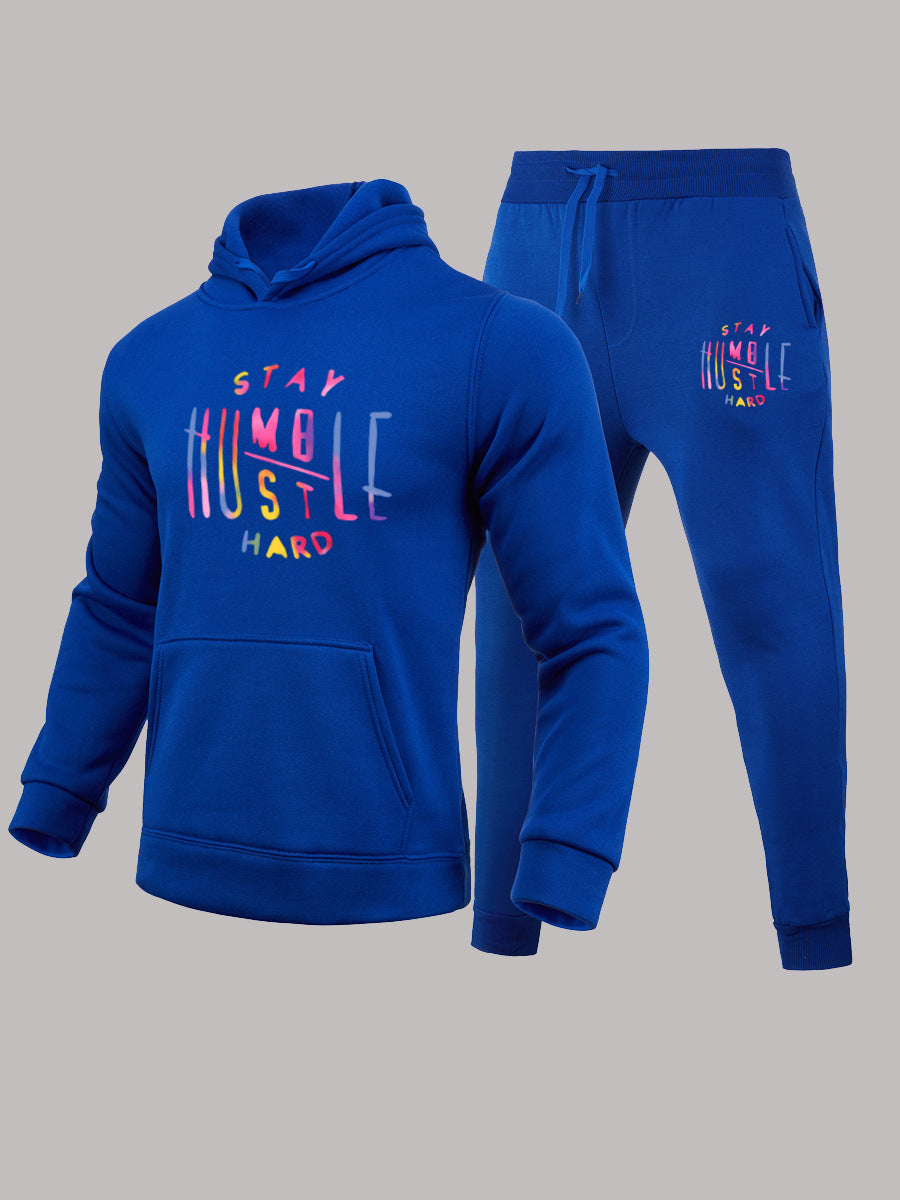 Women's sporty hoodie and jogger sweat outfit with motivational print Lune London