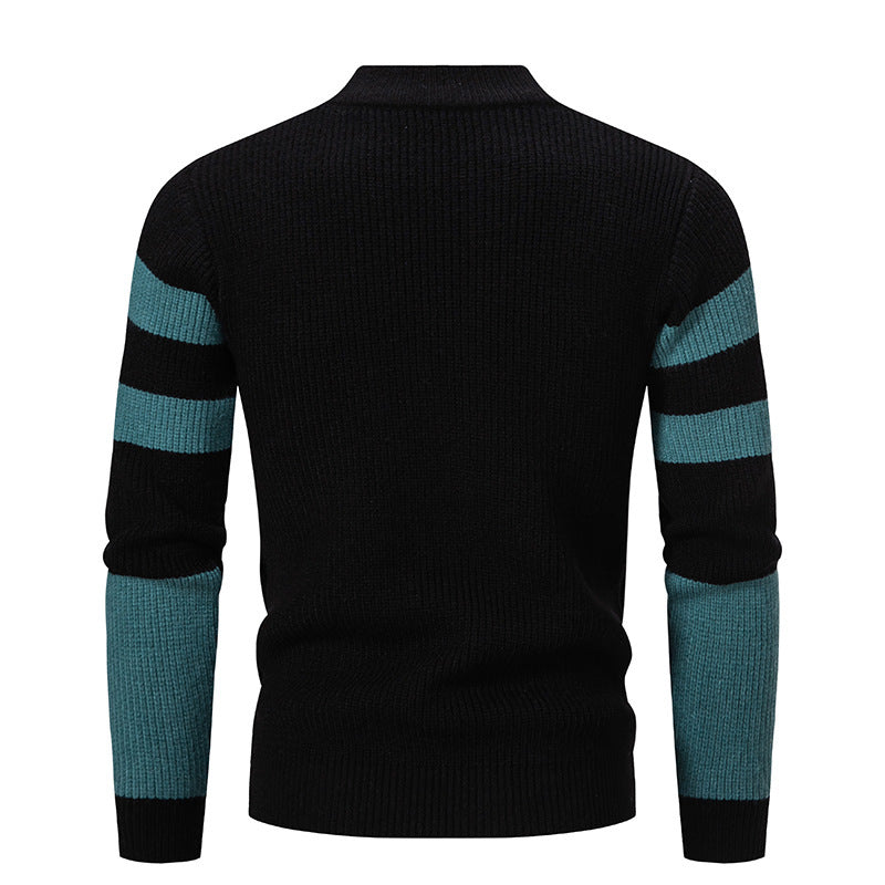 Fashionable men's sweater with textured block design Lune London