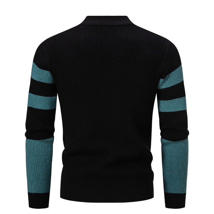 Fashionable men's sweater with textured block design Lune London